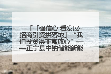 「强信心 看发展·招商引资拼落地」“我们投资得非常放心”——正宁县中钠储能新能源项目建设见闻