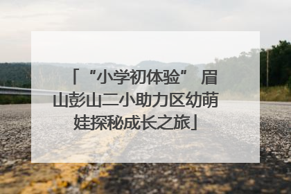 “小学初体验” 眉山彭山二小助力区幼萌娃探秘成长之旅