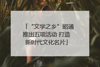 “文学之乡”昭通推出五项活动 打造新时代文化名片