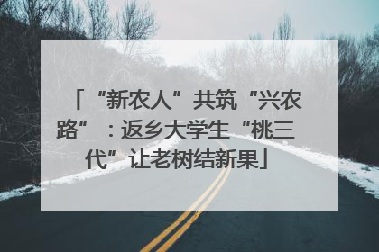 “新农人”共筑“兴农路”：返乡大学生“桃三代”让老树结新果