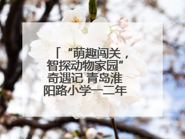 “萌趣闯关，智探动物家园”奇遇记 青岛淮阳路小学一二年级项目化乐考