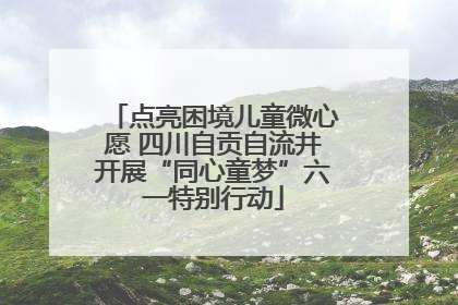 点亮困境儿童微心愿 四川自贡自流井开展“同心童梦”六一特别行动