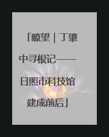 瞭望｜丁肇中寻根记——日照市科技馆建成前后