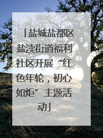 盐城盐都区盐渎街道福利社区开展“红色年轮，初心如炬”主题活动