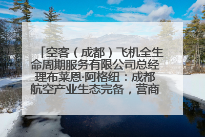空客（成都）飞机全生命周期服务有限公司总经理布莱恩·阿格纽：成都航空产业生态完备，营商环境优势显著