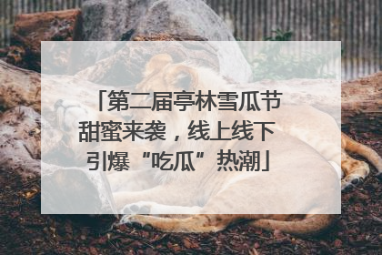 第二届亭林雪瓜节甜蜜来袭，线上线下引爆“吃瓜”热潮