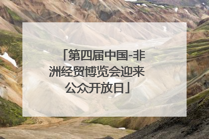 第四届中国-非洲经贸博览会迎来公众开放日