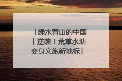绿水青山的中国丨逆袭！荒草水塘变身文旅新地标