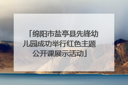 绵阳市盐亭县先锋幼儿园成功举行红色主题公开课展示活动