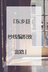 东乡县：纱线编织致富路