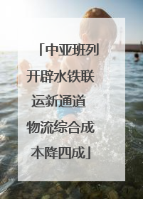 中亚班列开辟水铁联运新通道 物流综合成本降四成