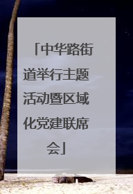 中华路街道举行主题活动暨区域化党建联席会