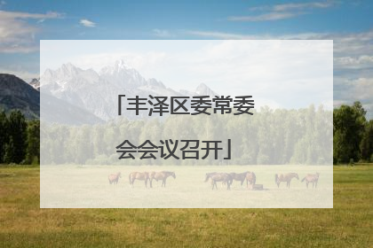 丰泽区委常委会会议召开