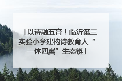 以诗融五育！临沂第三实验小学建构诗教育人“一体四翼”生态链