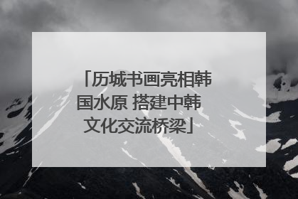 历城书画亮相韩国水原 搭建中韩文化交流桥梁