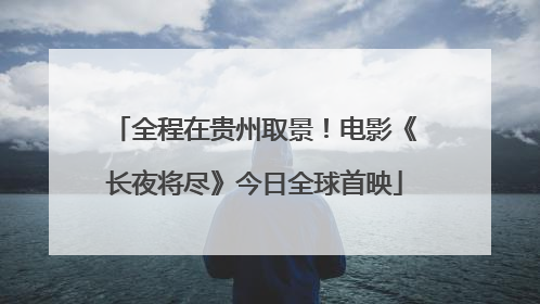 全程在贵州取景！电影《长夜将尽》今日全球首映
