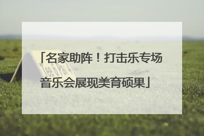 名家助阵！打击乐专场音乐会展现美育硕果