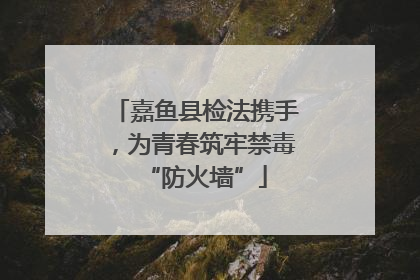 嘉鱼县检法携手，为青春筑牢禁毒“防火墙”