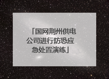 国网荆州供电公司进行防恐应急处置演练