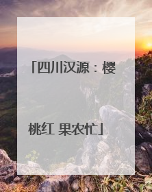 四川汉源：樱桃红 果农忙