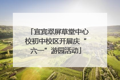 宜宾翠屏草堂中心校初中校区开展庆“六一”游园活动