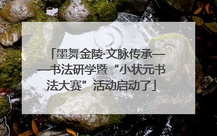 墨舞金陵·文脉传承——书法研学暨“小状元书法大赛”活动启动了