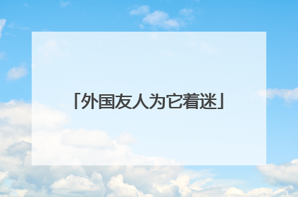外国友人为它着迷