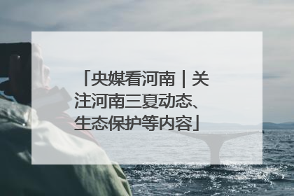 央媒看河南｜关注河南三夏动态、生态保护等内容