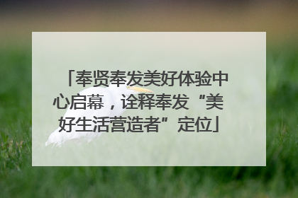 奉贤奉发美好体验中心启幕，诠释奉发“美好生活营造者”定位