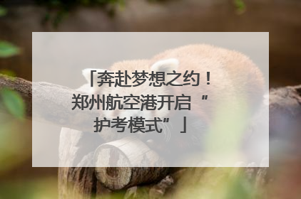 奔赴梦想之约！郑州航空港开启“护考模式”