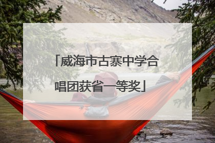 威海市古寨中学合唱团获省一等奖