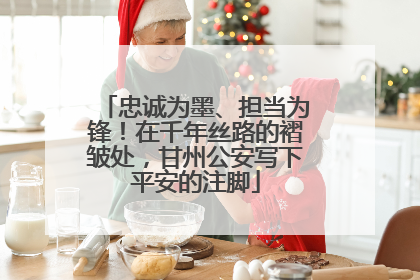 忠诚为墨、担当为锋！在千年丝路的褶皱处，甘州公安写下平安的注脚