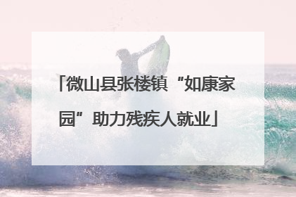 微山县张楼镇“如康家园”助力残疾人就业