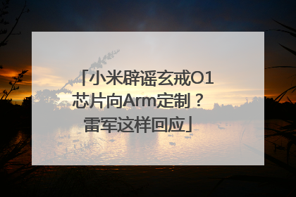 小米辟谣玄戒O1芯片向Arm定制？雷军这样回应