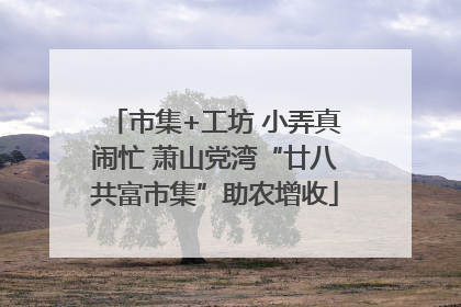 市集+工坊 小弄真闹忙 萧山党湾“廿八共富市集”助农增收