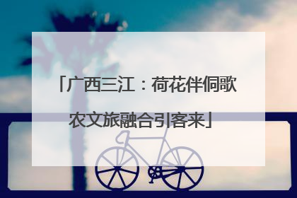 广西三江：荷花伴侗歌 农文旅融合引客来