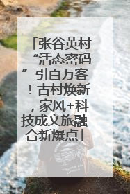 张谷英村“活态密码”引百万客！古村焕新，家风+科技成文旅融合新爆点