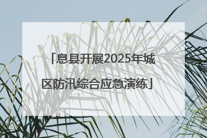 息县开展2025年城区防汛综合应急演练