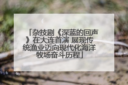 杂技剧《深蓝的回声》在大连首演 展现传统渔业迈向现代化海洋牧场奋斗历程