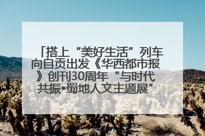 搭上“美好生活”列车向自贡出发《华西都市报》创刊30周年“与时代共振•蜀地人文主题展”5月30日开展丨美好生活有“盐”味