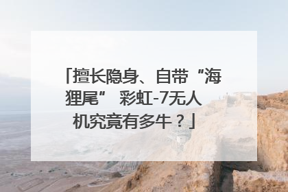 擅长隐身、自带“海狸尾” 彩虹-7无人机究竟有多牛？