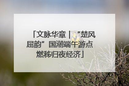文脉华章｜“楚风屈韵”国潮端午游点燃秭归夜经济