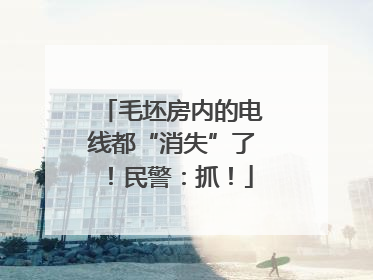 毛坯房内的电线都“消失”了！民警：抓！