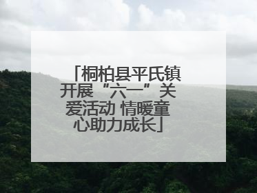 桐柏县平氏镇开展“六一”关爱活动 情暖童心助力成长