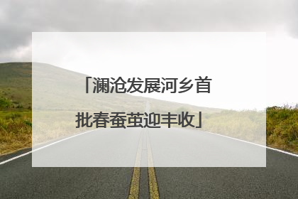 澜沧发展河乡首批春蚕茧迎丰收