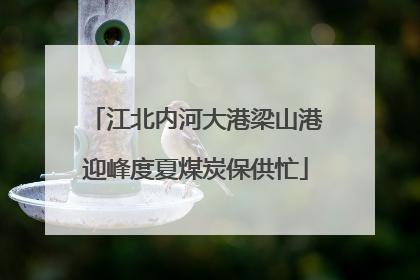江北内河大港梁山港迎峰度夏煤炭保供忙