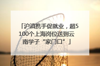 沪滇携手促就业，超5100个上海岗位送到云南学子“家门口”