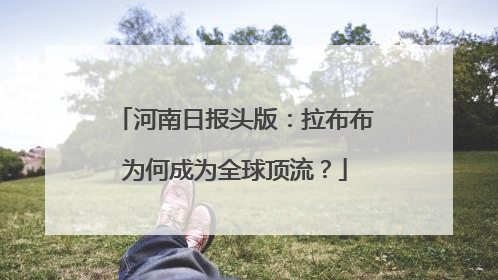 河南日报头版：拉布布为何成为全球顶流？