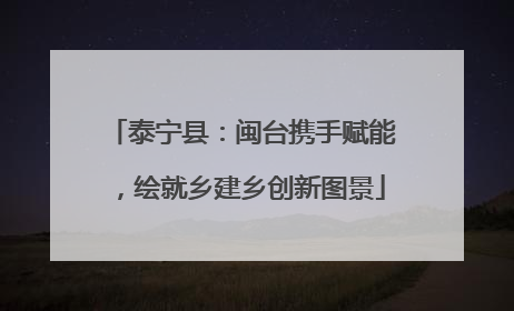 泰宁县：闽台携手赋能，绘就乡建乡创新图景