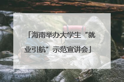 海南举办大学生“就业引航”示范宣讲会